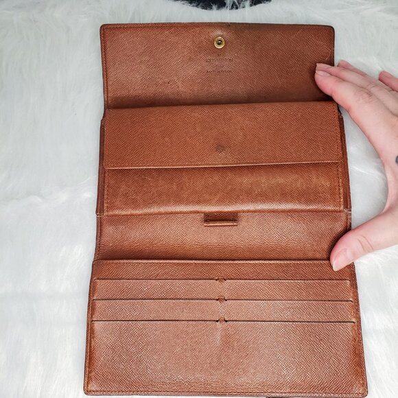 Louis Vuitton Long Trifold Wallet - Vintage Monogram Porte Tresor International - Picture 6 of 13